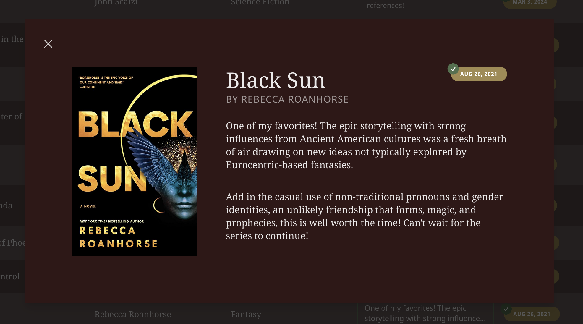 Bookshelf book management system screenshot